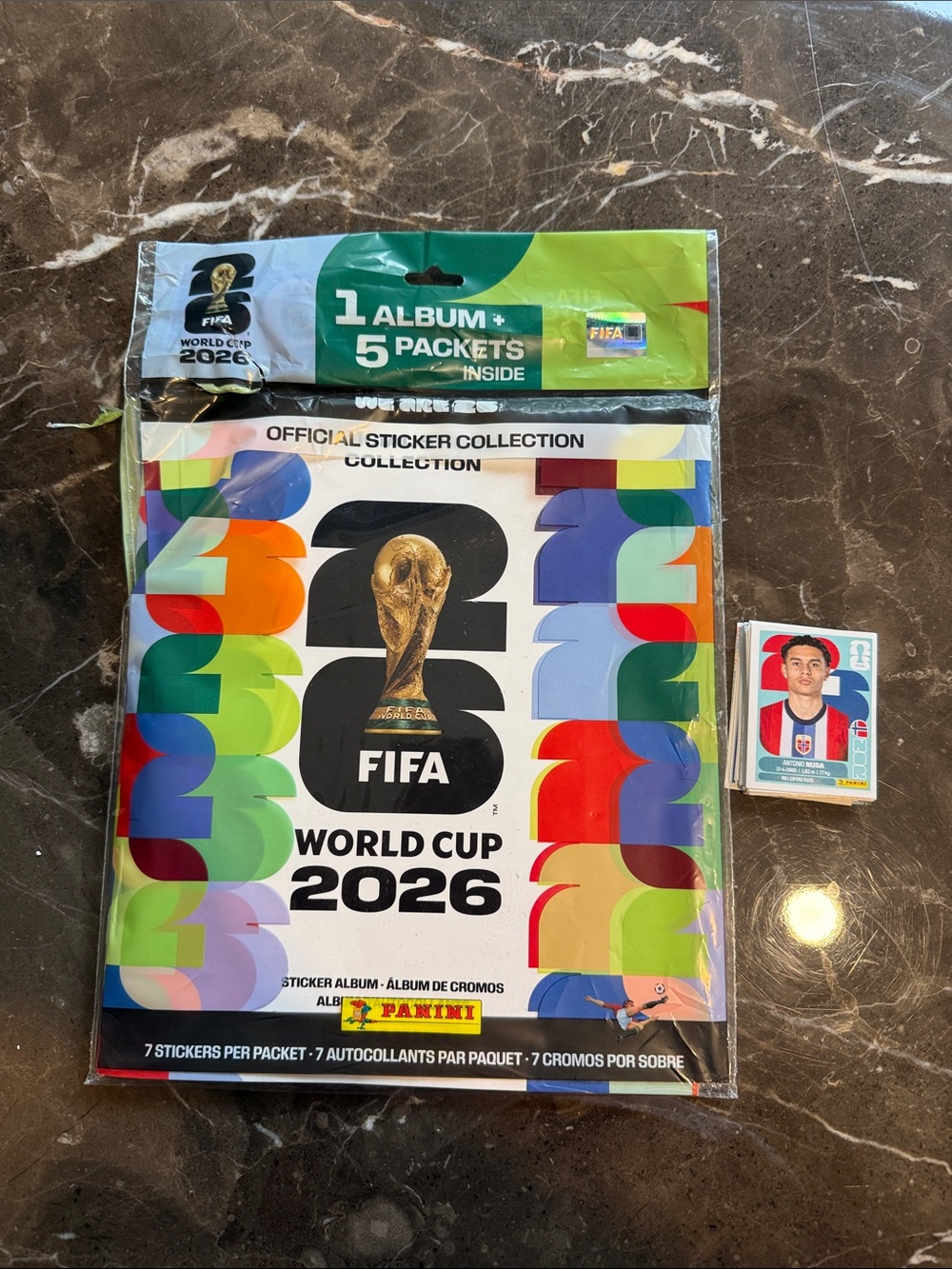 Official New FIFA 2026 Panini Sticker book + 32 random stickers